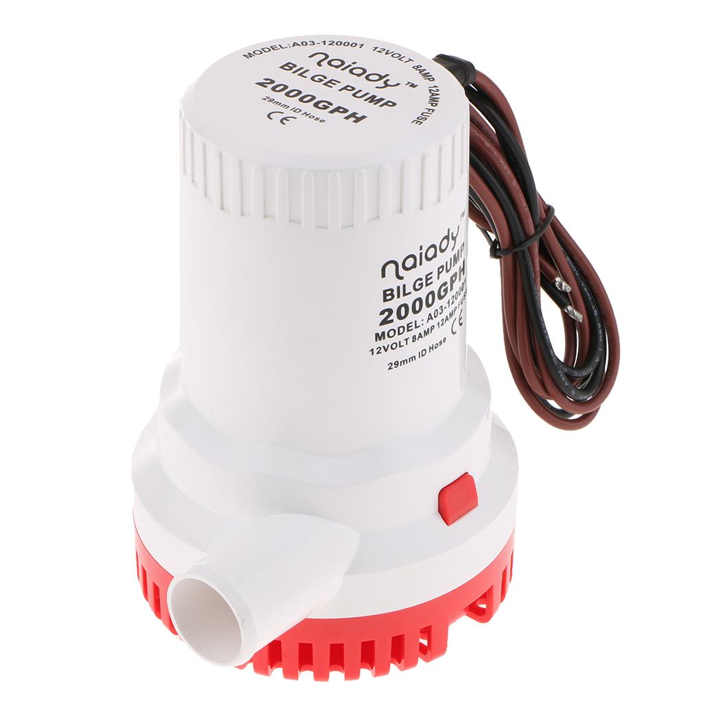 Fishing Boat Bilge Pump - Pompa Sommergibile per Sentina 12V 2000GPH,