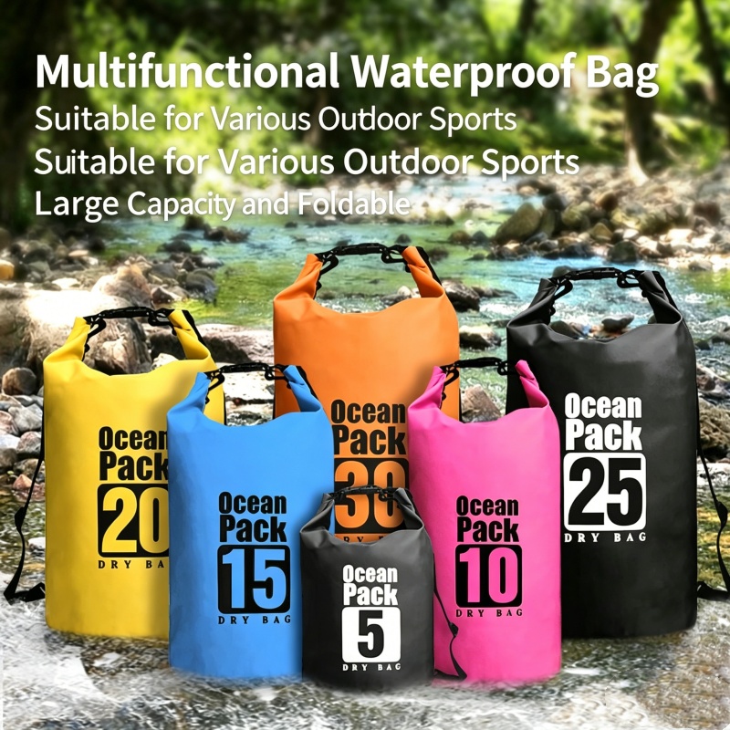 Fishing Boat Oar - Borsa Impermeabile per Nuoto 5L/10L/20L/30L, Borsa