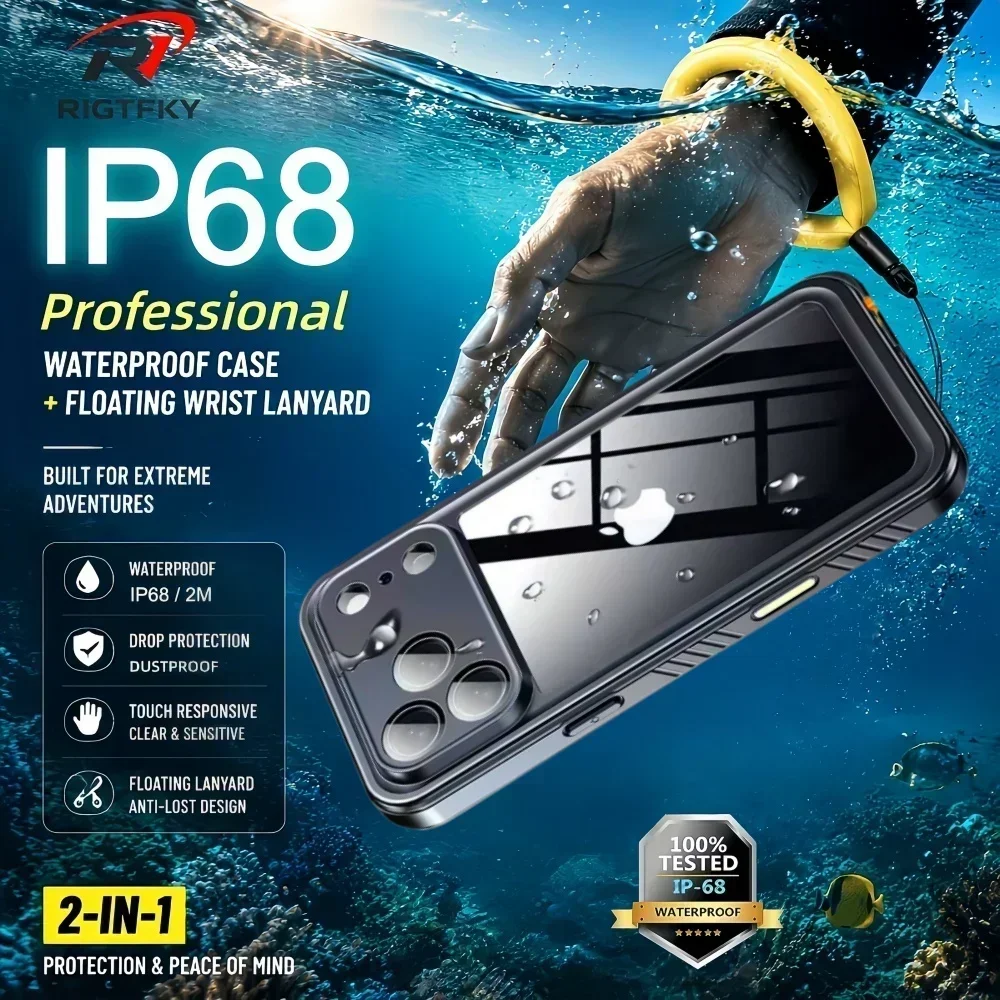 Fishing Boat Cover - Custodia Impermeabile IP68 per iPhone 17