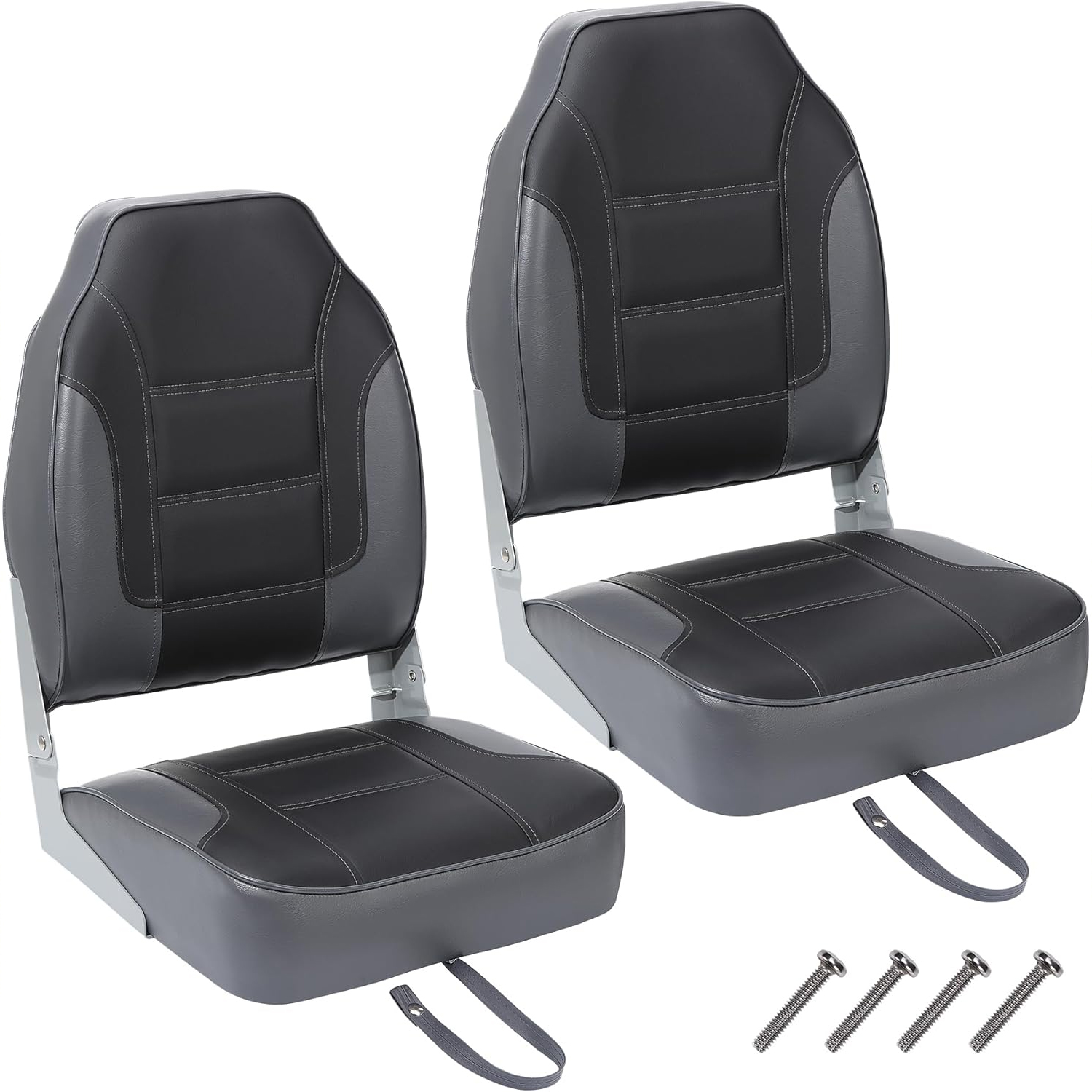 Fishing Boat Seat - Set di 2 Sedili Pieghevoli per