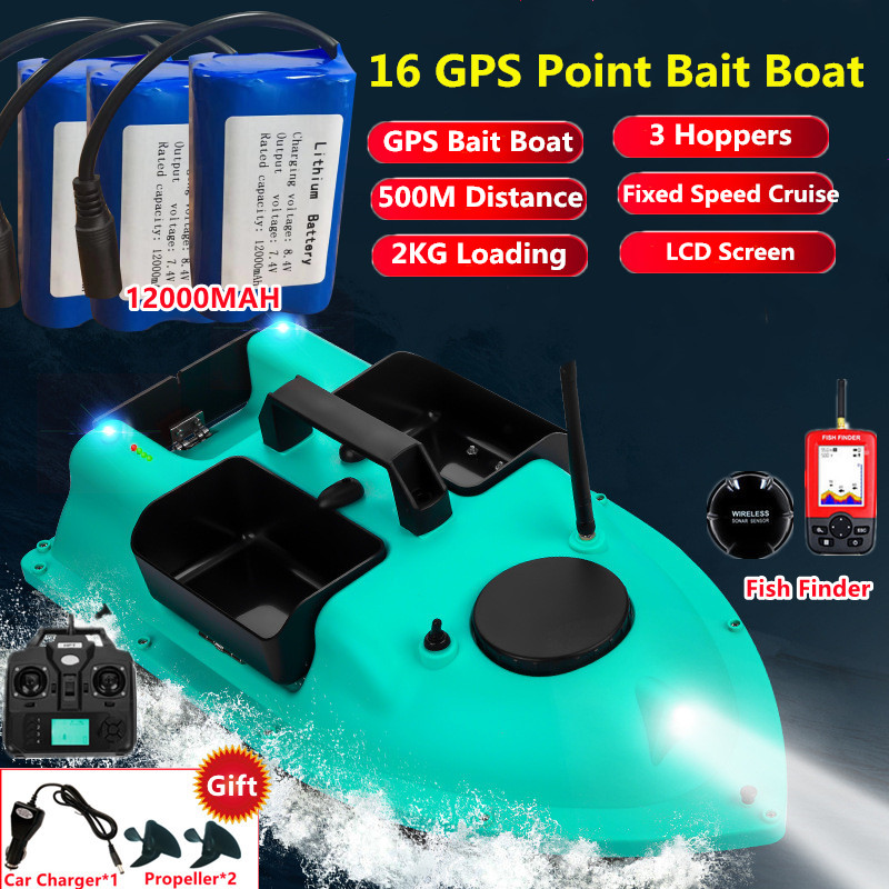 Barca da Pesca RC con GPS e 3  - Fishing Boat Gps recensione e prezzo