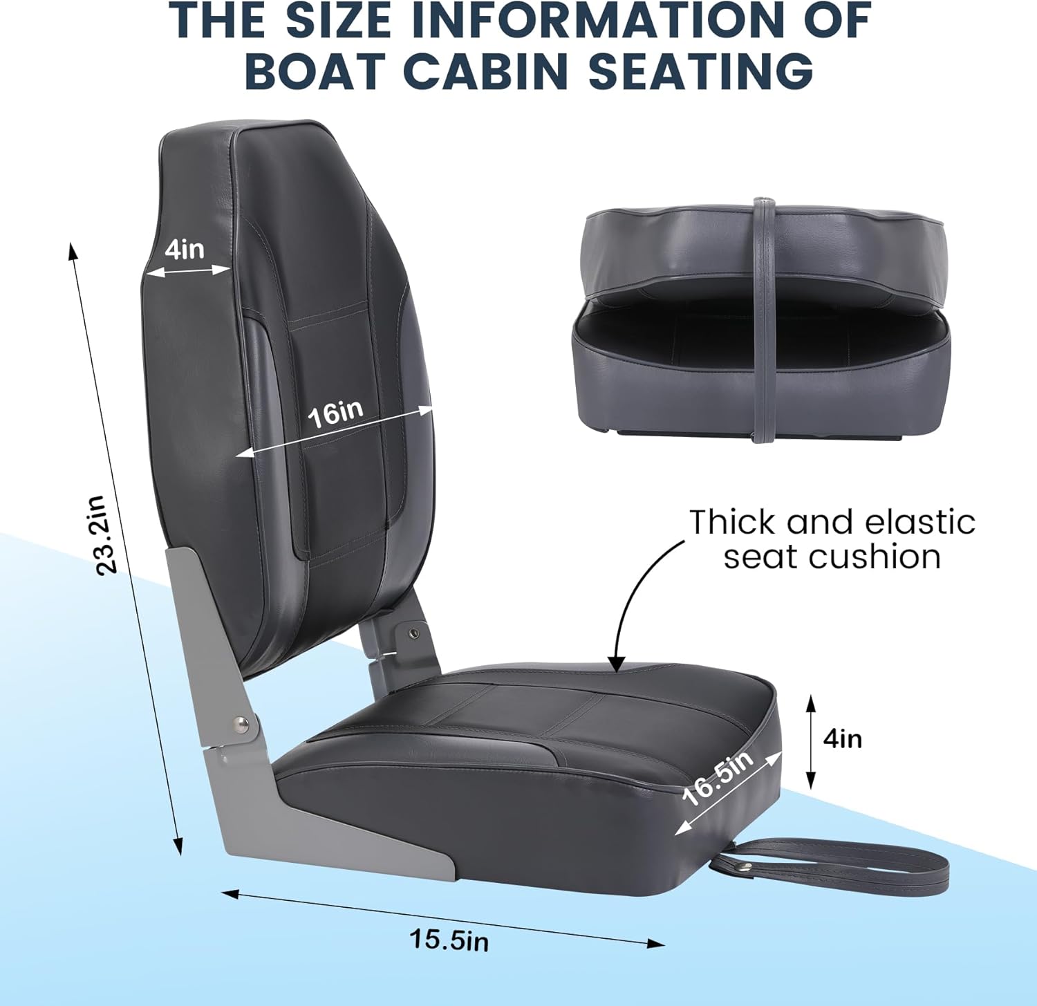 Set di 2 Sedili Pieghevoli per - Fishing Boat Seat recensione e prezzo