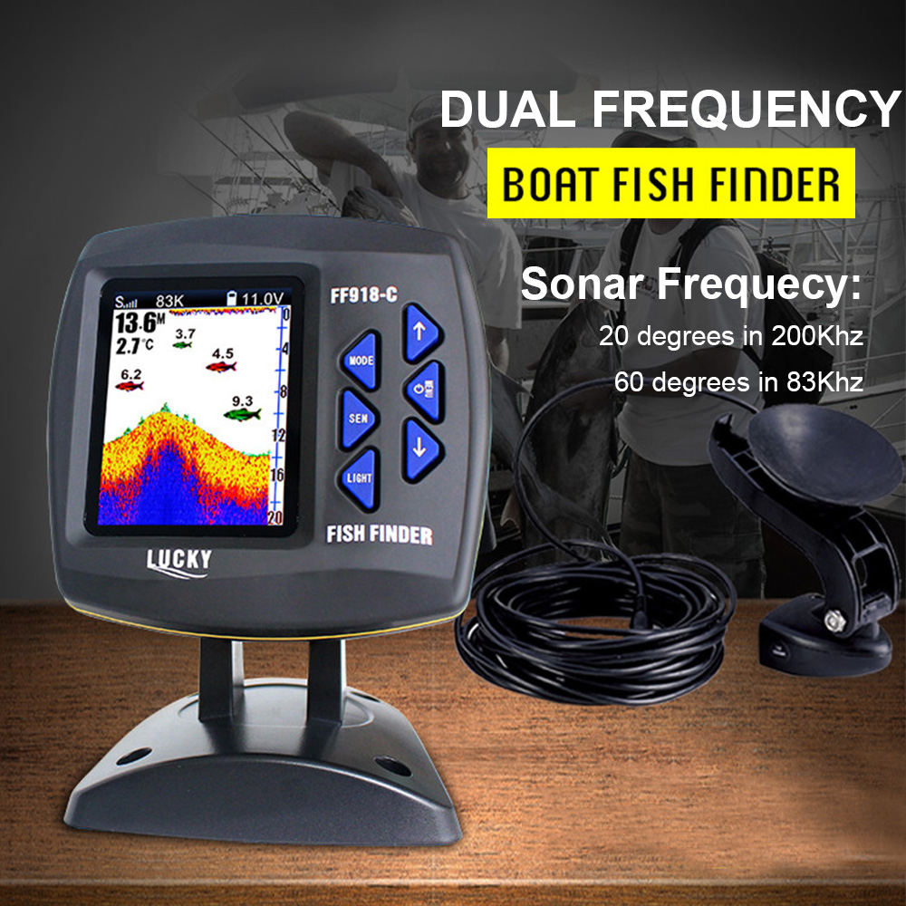 FF918-C100DS Fish Finder cabla - Fishing Boat Depth Finder recensione e prezzo