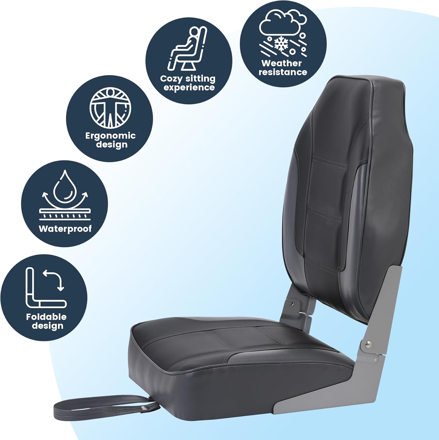 Set di 2 Sedili Pieghevoli per - Fishing Boat Seat recensione e prezzo